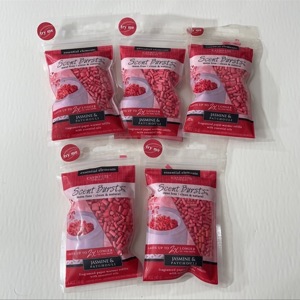 ✅5-Pack Essential Elements Scent Bursts Jasmine & Patchouli